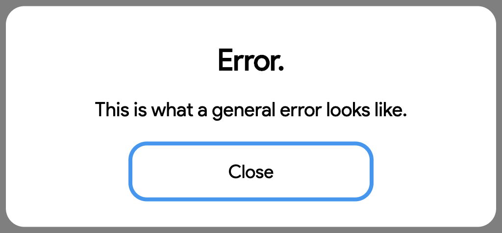 General error